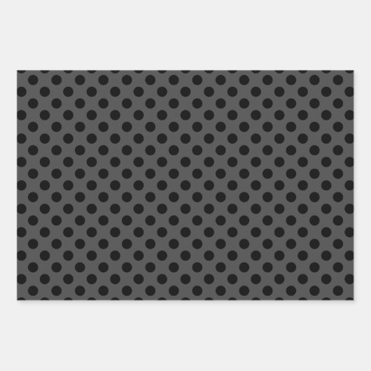 Grey & Black Multi-Pattern Wrapping Paper Sheets (Voorkant 2)