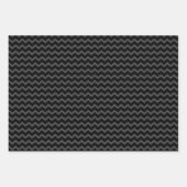Grey & Black Multi-Pattern Wrapping Paper Sheets (Voorkant)
