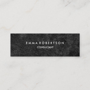 Grey Black Skinny Modern Professional Mini Visitekaartje