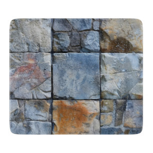 Grey Blue Stone Tegel Pattern Snijplank