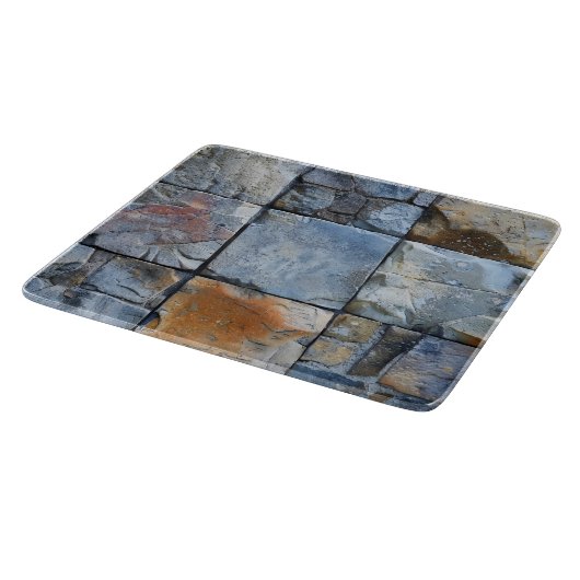 Grey Blue Stone Tegel Pattern Snijplank (Hoek)