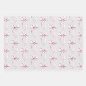 Grey Blush Pink Rose Bloemen Hart Vrijgezellenfees Inpakpapier Vel (Voorkant 3)