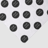 Grey Business Logo Website Company Tissuepapier (Detail)