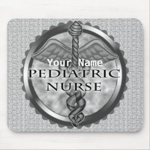 Grey caduceus Paediatric Nurse Muismat