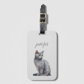 Grey Cat Spint Bagagelabel (Voorkant (verticaal))