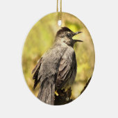Grey Catbird Zingend zijn Song Ornament (Rechts)