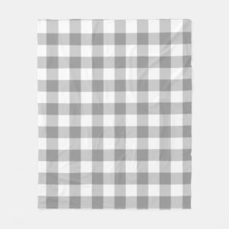 Grey Checkered Square Seamless Pattern Fleece Deken