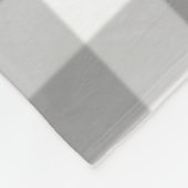 Grey Checkered Square Seamless Pattern Fleece Deken (Hoek)