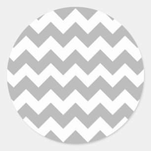 Grey Chevron Logo Ronde Sticker