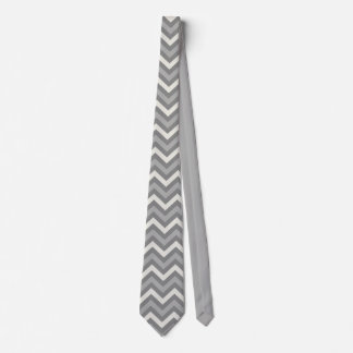 Grey Chevron Stropdas