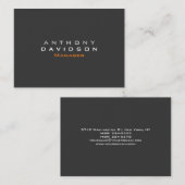 Grey Chubby Modern Trendy Visitekaartje (Voorkant / Achterkant)