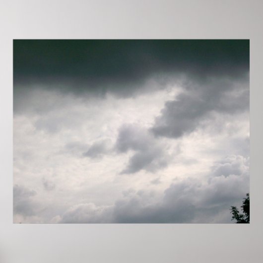 Grey Clouds-Poster Poster (Voorkant)