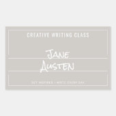 Grey College Compositie Notitieboek Label (Voorkant)