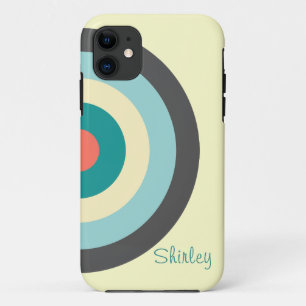 Grey Combination Bullseye van Shirley Taylor iPhone 11 Hoesje