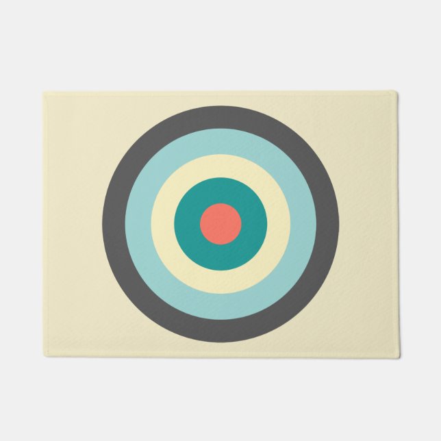 Grey Combination Bullseye van Shirley Taylor Deurmat (Voorkant)