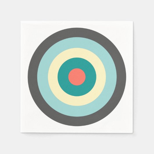 Grey Combination Bullseye van Shirley Taylor Servetten (Voorkant)