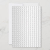 Grey Coquette Bow Afstuderen Uitnodiging (Achterkant)