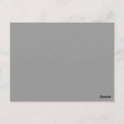 Grey Coral Monogram Trouwtafel Kaart (Achterkant)