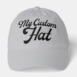 GREY Custom Baseball Cap Blank Template (Dad Cap) Trucker Pet