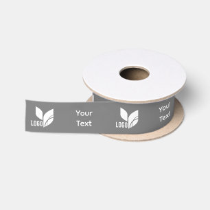 Grey Custom Business Logo en tekst Lint