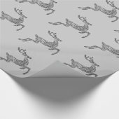 Grey Deer Christmas Cadeaupapier (Hoek)