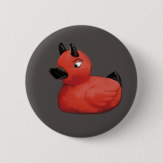 Grey Devil Duck Button (Voorkant)