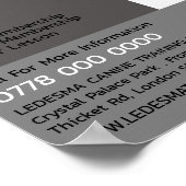 Grey Dog, Dog Trainer Adverteren Poster (Hoek)