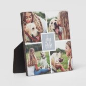 Grey | Dog Ma Photo Collage Fotoplaat (Voorkant)