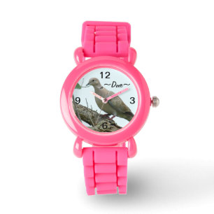 Grey Dove Vogelhorloge Horloge