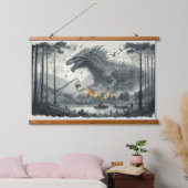 Grey Dragon Art Weave Hangend Wandkleed (Slaapkamer)