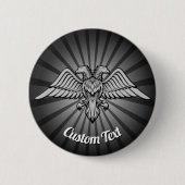 Grey Eagle met twee hoofden Button (Voorkant)