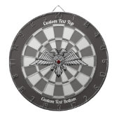 Grey Eagle met twee hoofden Dart Board Dartbord (Voorkant)