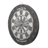 Grey Eagle met twee hoofden Dart Board Dartbord (Voorkant Rechts)