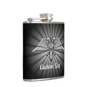 Grey Eagle met twee hoofden Hip Flask Heupfles (Rechts)