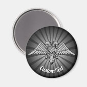 Grey Eagle met twee hoofden Magnet Magneet (Voorkant / Achterkant)