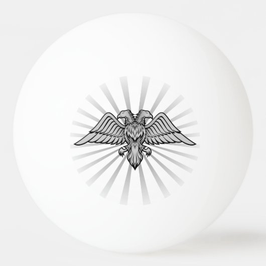 Grey Eagle met twee hoofden Ping-Pong Ball (Voorkant)
