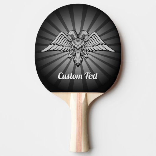 Grey Eagle met twee hoofden Ping Pong Paddle Tafeltennisbatje (Voorkant)