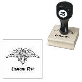 Grey Eagle met twee hoofden Rubber Stamp Rubberstempel (Gestempeld)