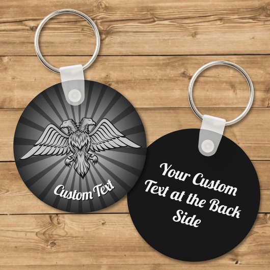Grey Eagle met twee hoofden Sleutelhanger