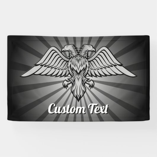 Grey Eagle met twee koppen Banner (Horizontaal)