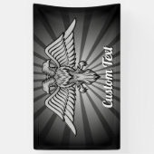 Grey Eagle met twee koppen Banner (Verticaal)