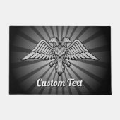 Grey Eagle met twee koppen Doormat Deurmat (Voorkant)