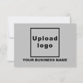 Grey Easter Business Flat Wenskaart Kaart (Achterkant)