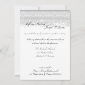 Grey Elegance Mariage Invitations (Devant)