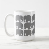Grey Elephants Silhouette Mok (Links)