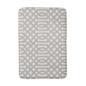 Grey en Ivory Trellis | Moderne bosbouw Badmat (Voorkant Verticaal)