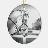 Grey English Horse Ornament (Links)