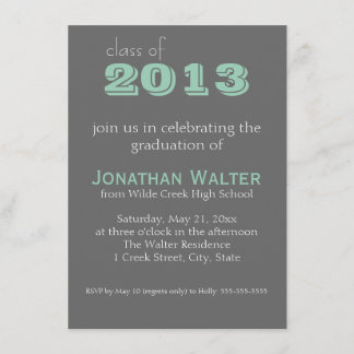 Grey et Emerald | Texte | Invitation à l'obtention