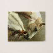 Grey Eventing Horse Puzzle Legpuzzel (Horizontaal)