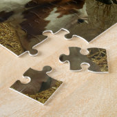 Grey Eventing Horse Puzzle Legpuzzel (Zijkant)